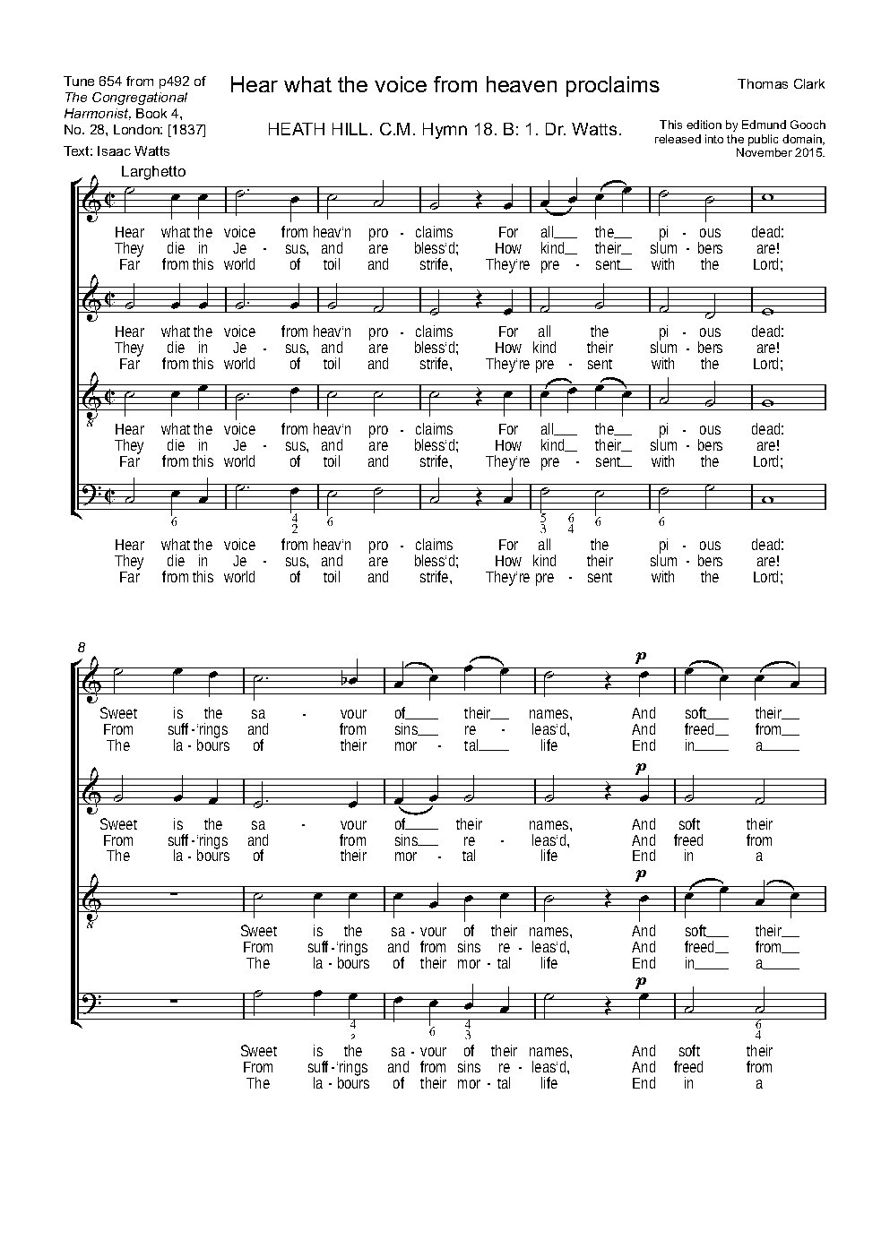 Hear what the voice from heaven proclaims - Choir Script PDF Thumbnail