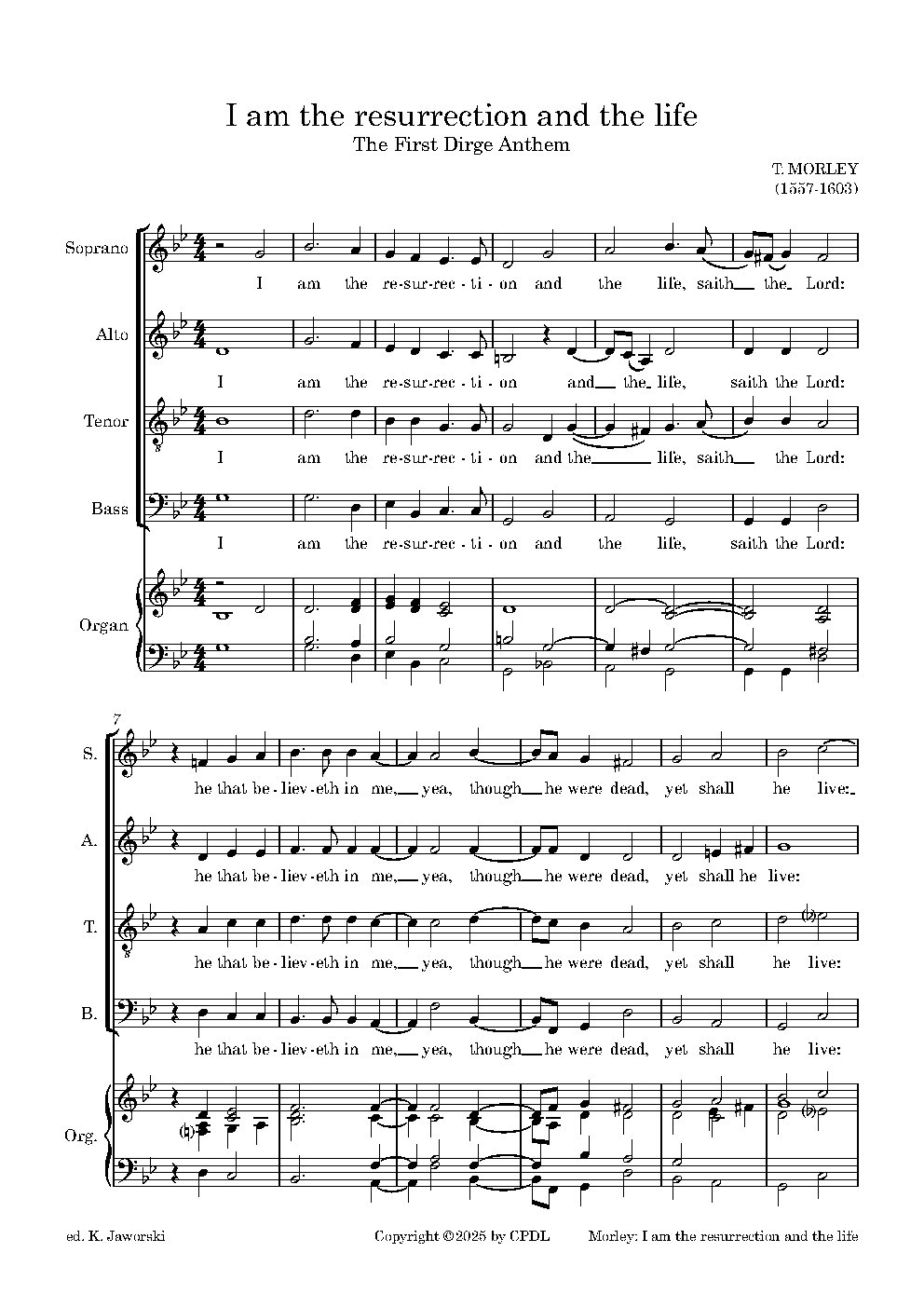First Dirge Anthem (Funeral Sentences)