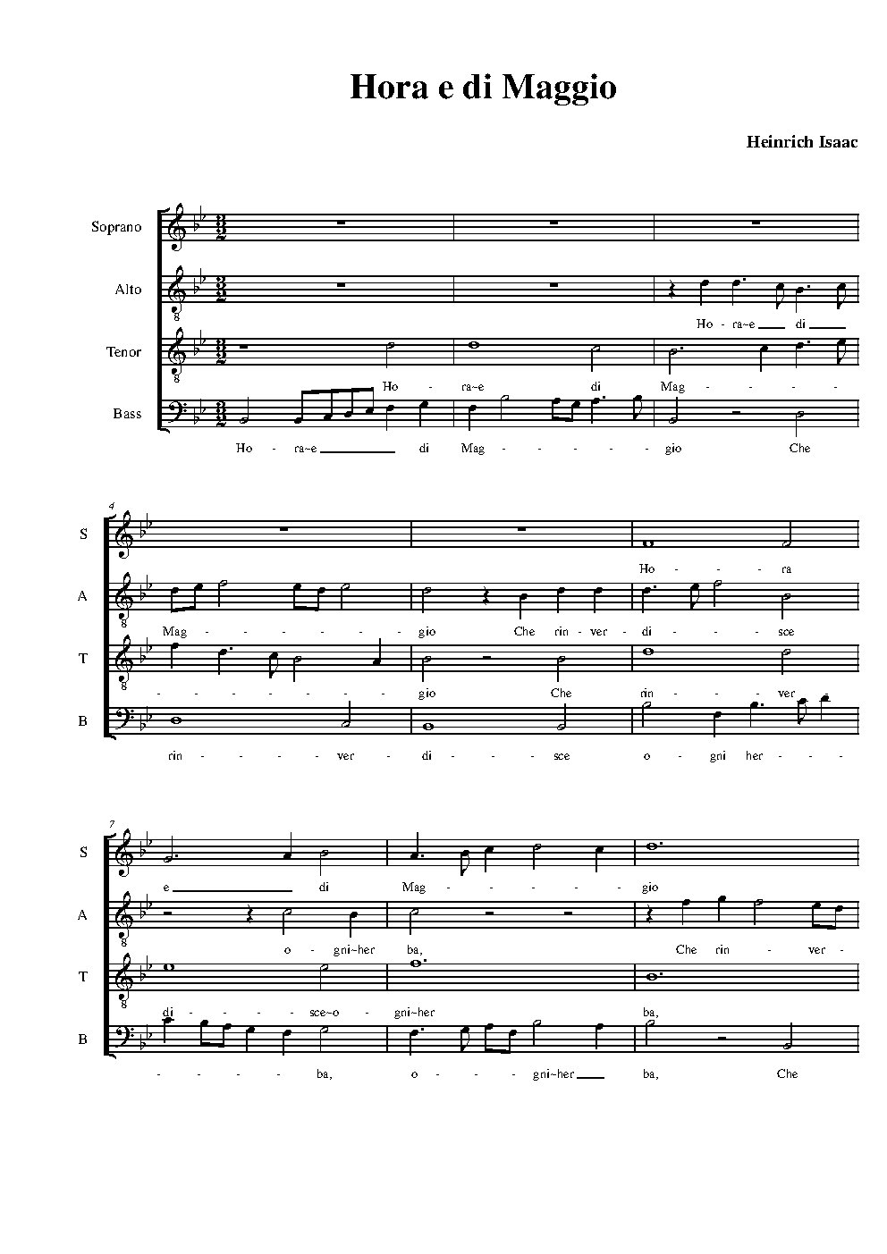 Hora e di Maggio