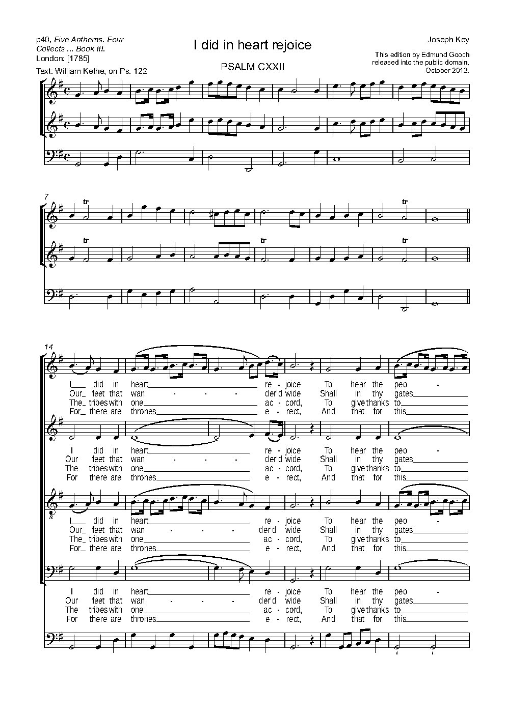 I did in heart rejoice - Choir Script PDF Thumbnail