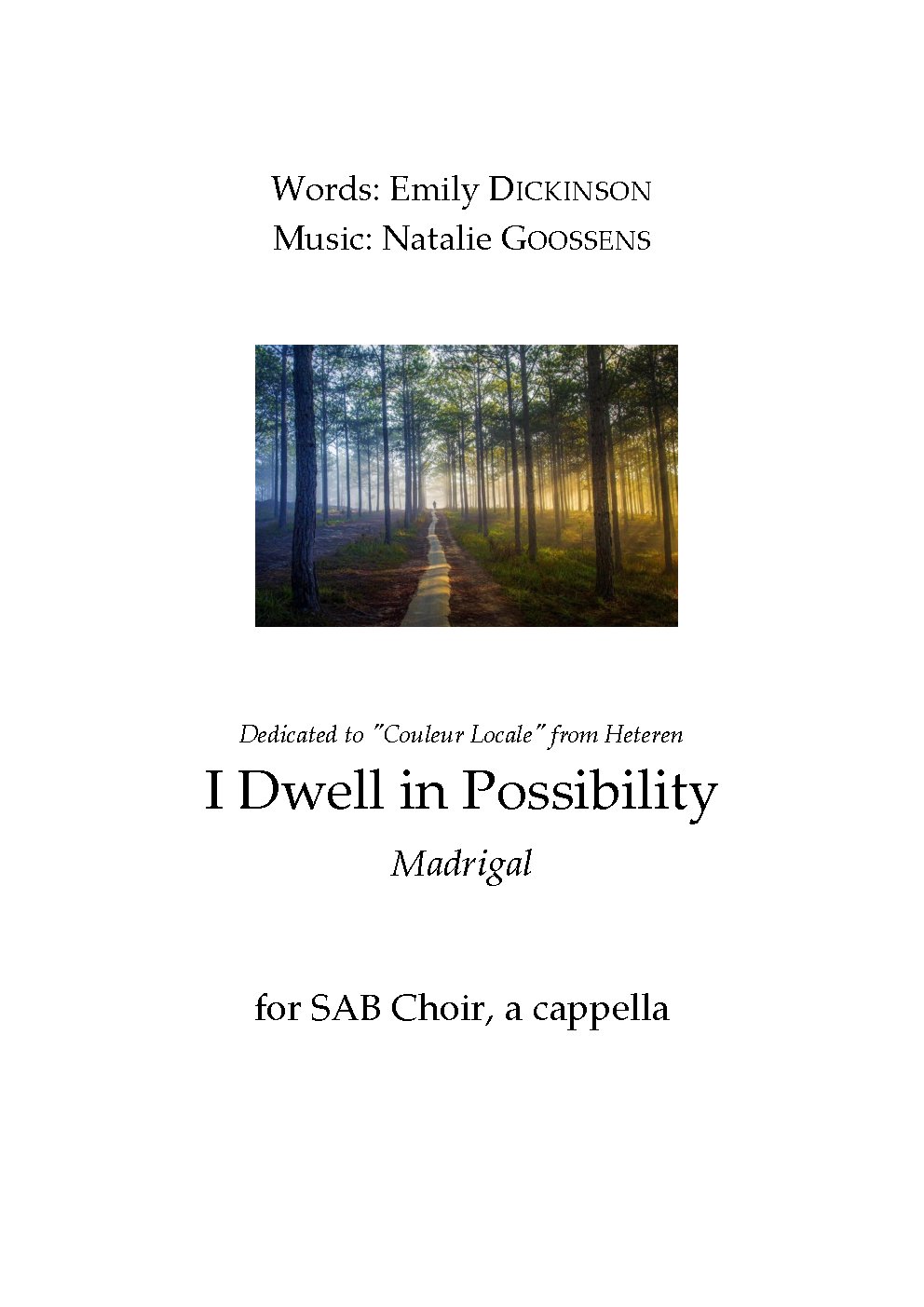 I Dwell in Possibility