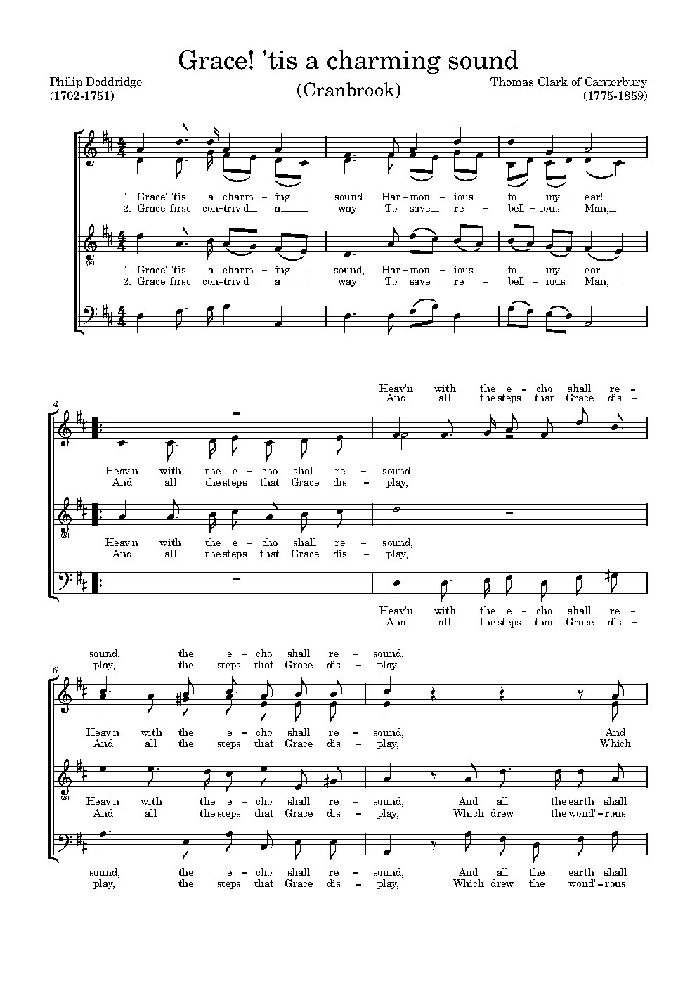 Grace, 'tis a charming sound