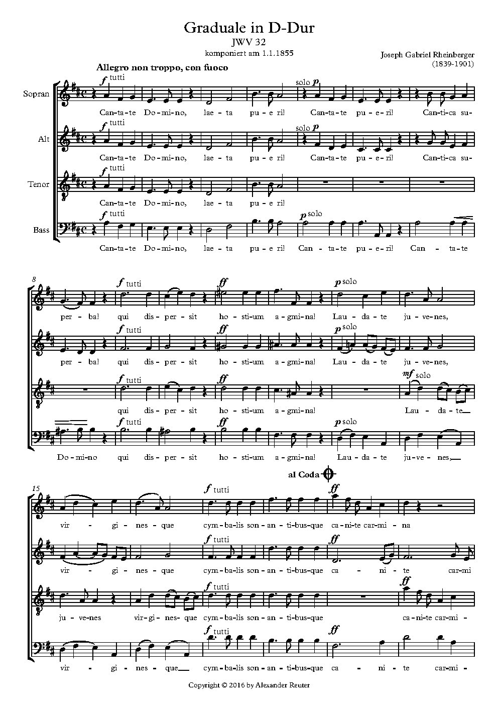 Graduale in D-major JWV 32