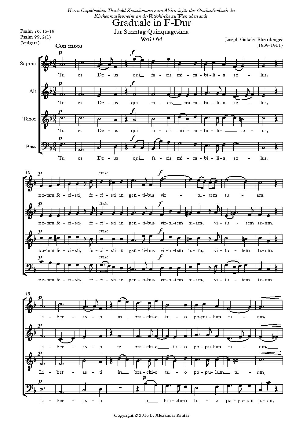Graduale in F major WoO 68 - Choir Script PDF Thumbnail
