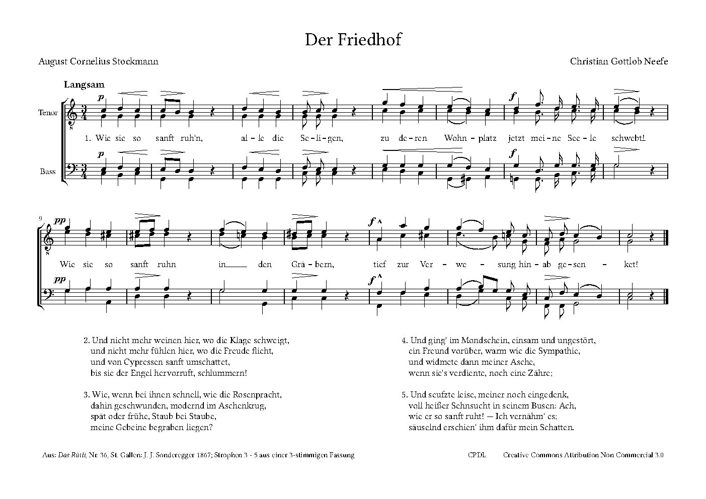 Grablied - Choir Script PDF Thumbnail