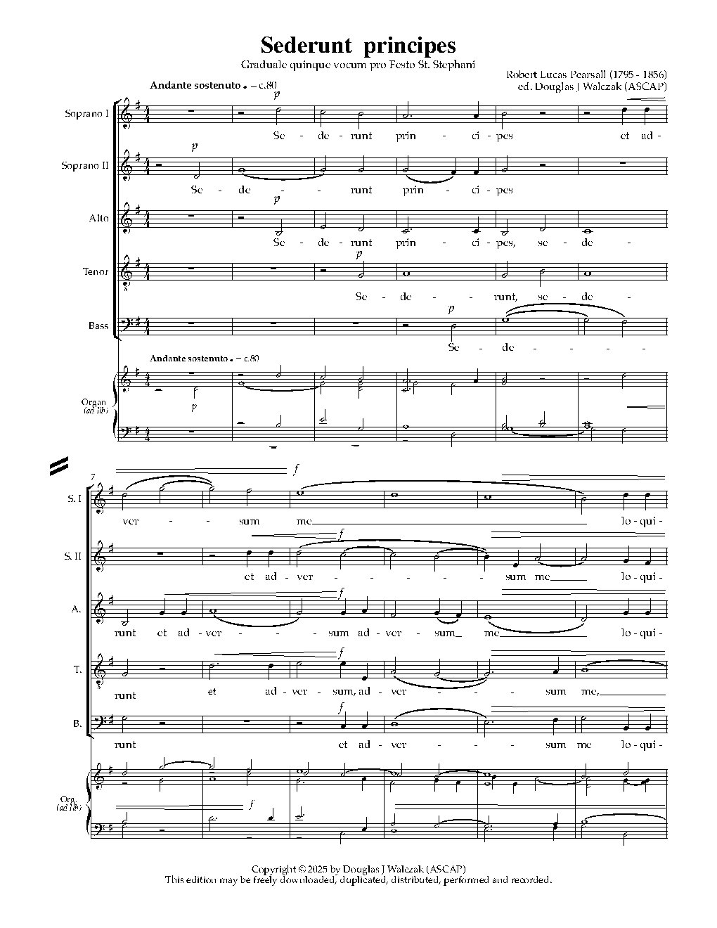Graduale pro St Stephani, Opus VII (Sederunt principes)