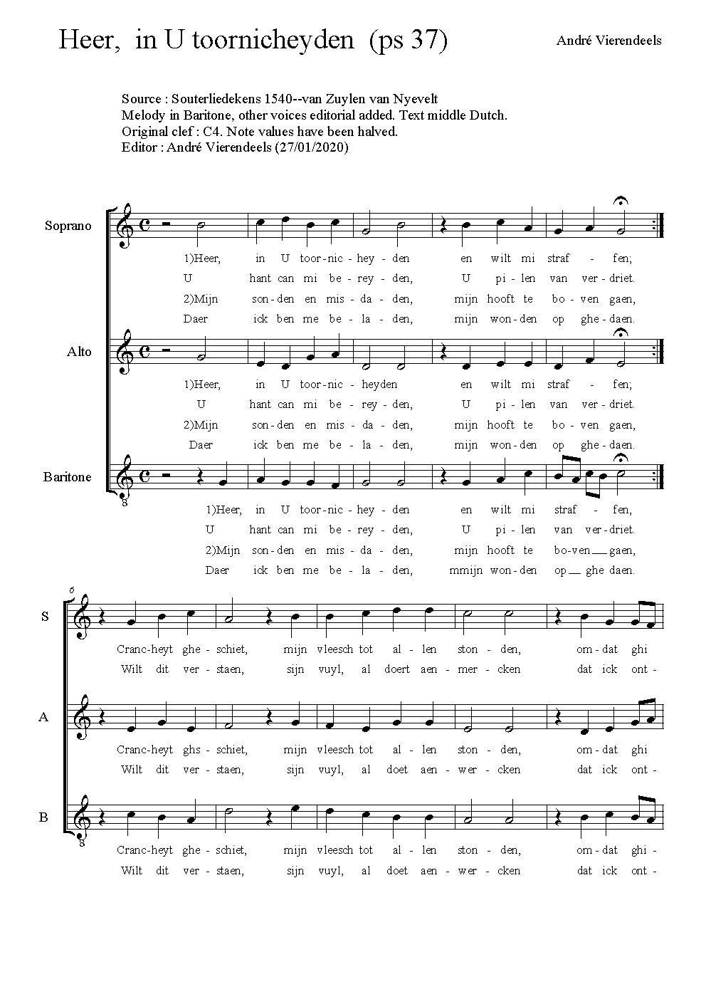 Heer, in U toornicheyden