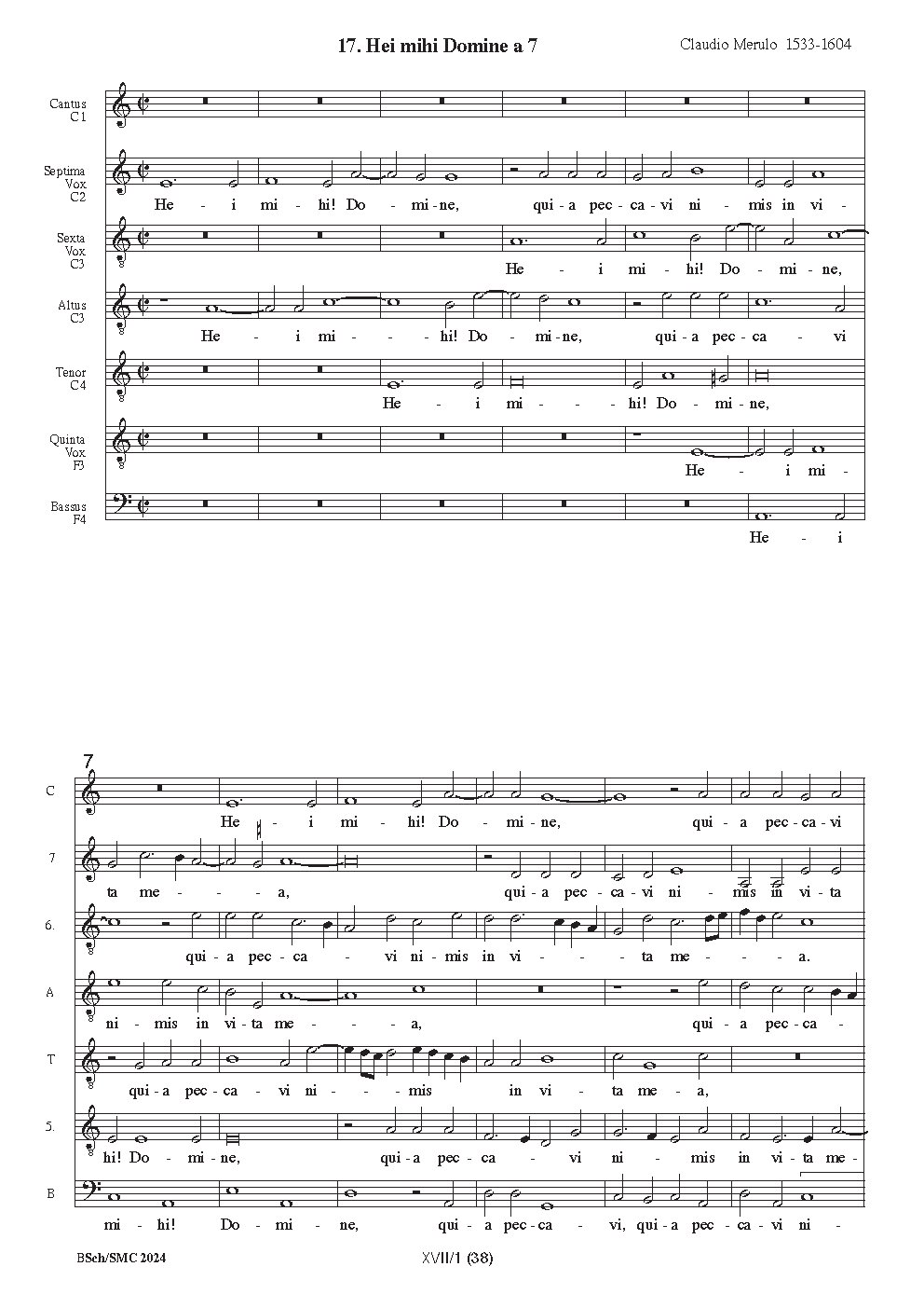 Hei mihi, Domine - Choir Script PDF Thumbnail