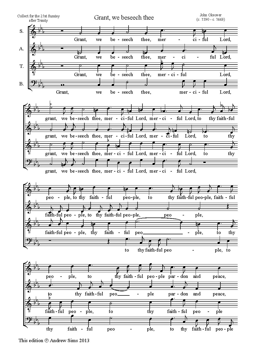 Grant, we beseech thee