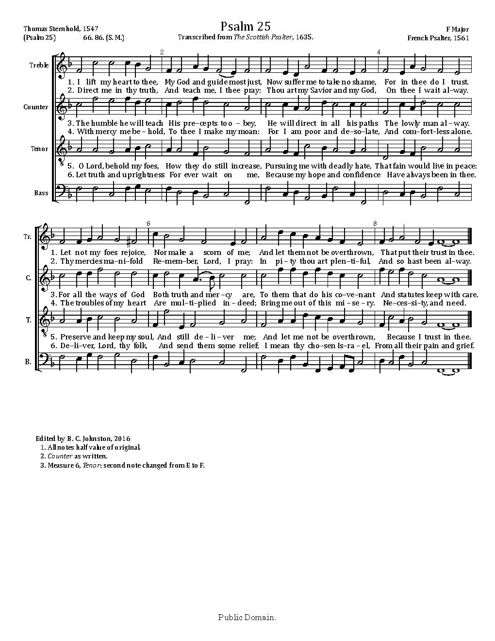I lift my heart to thee - Choir Script PDF Thumbnail