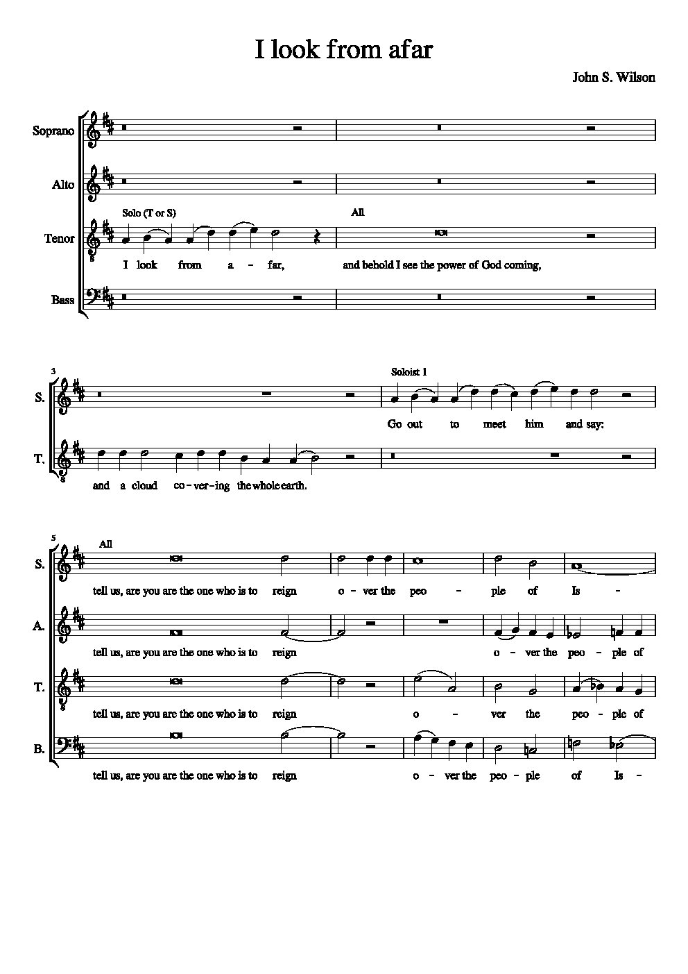 I look from afar - Choir Script PDF Thumbnail