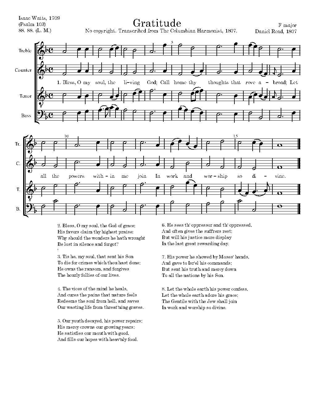 Gratitude - Choir Script PDF Thumbnail