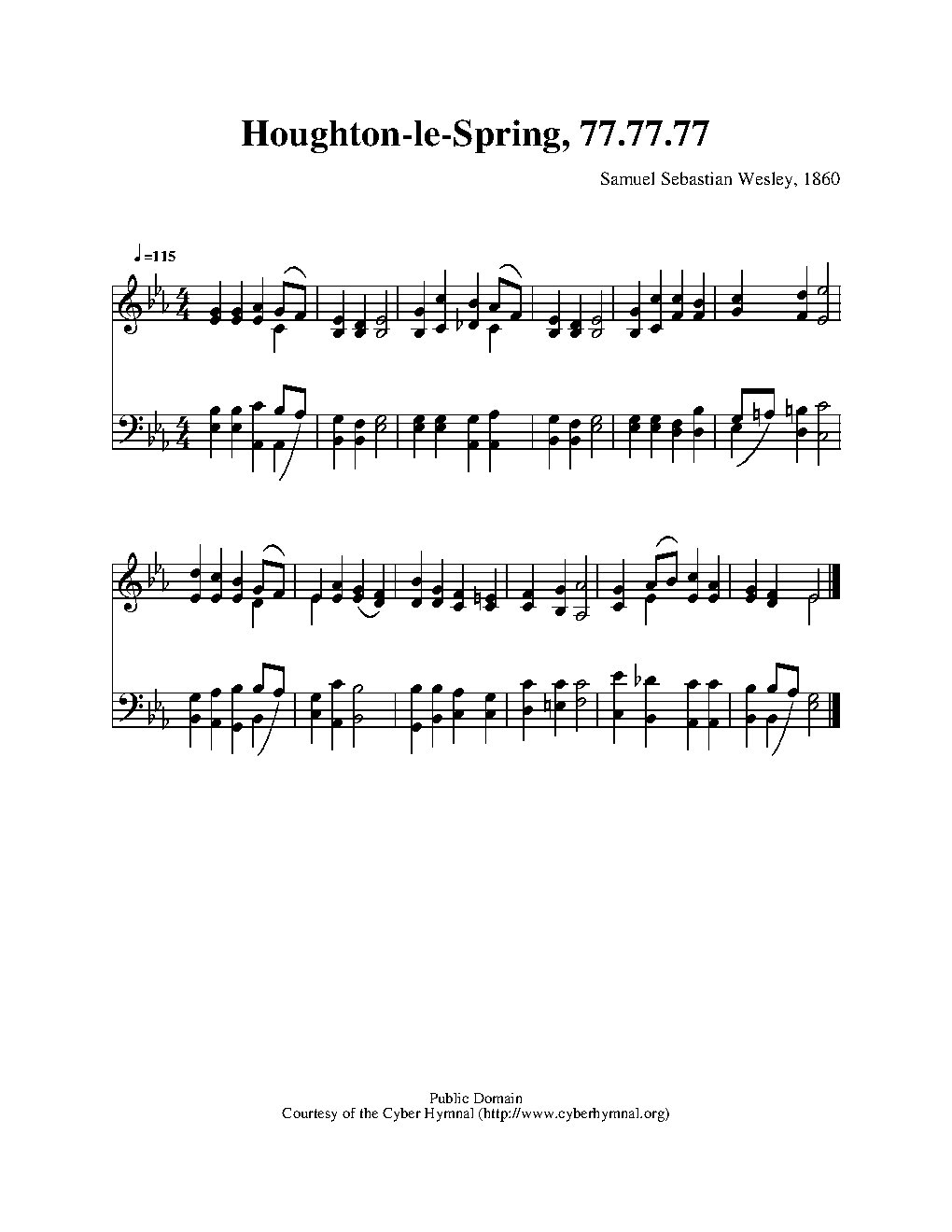 Houghton-le-Spring - Choir Script PDF Thumbnail