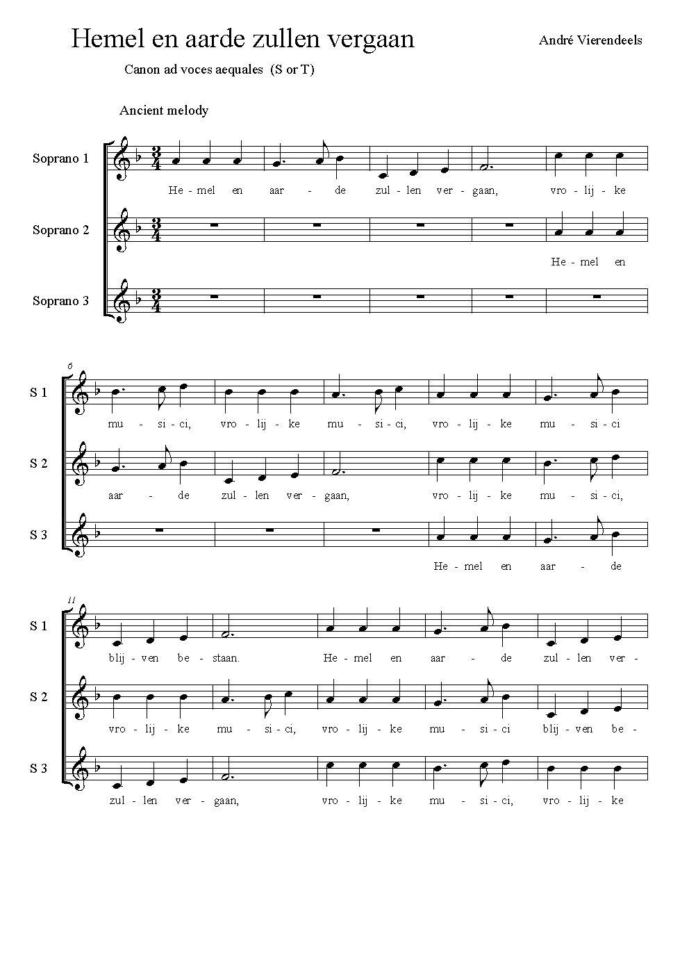 Hemel en aarde - Choir Script PDF Thumbnail