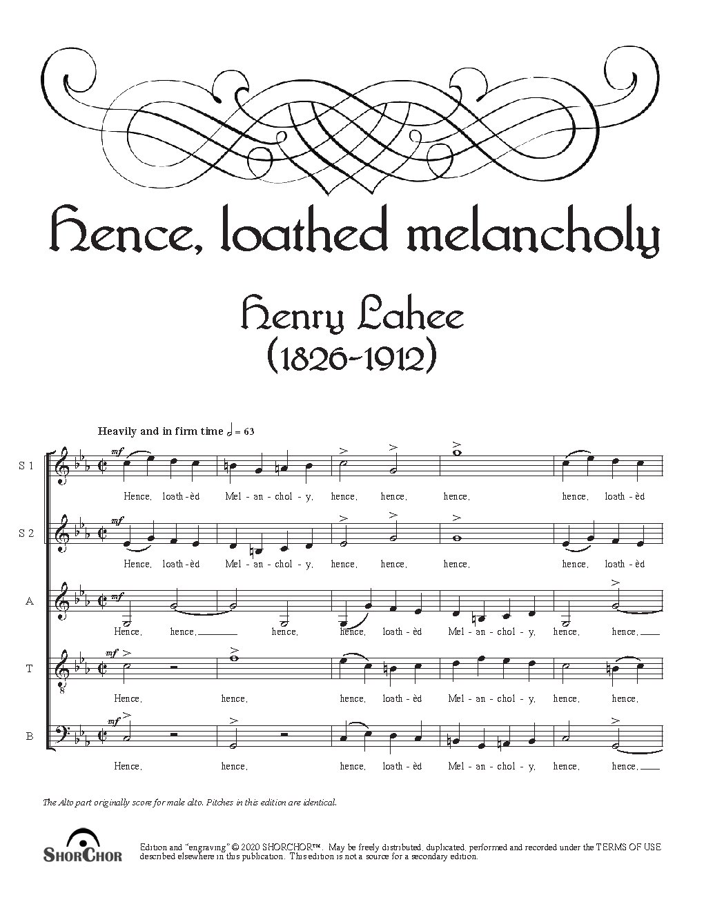 Hence, loathed melancholy