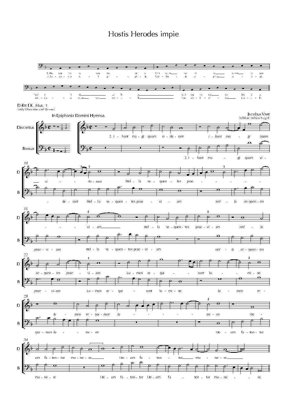 Hostis Herodes impie - Choir Script PDF Thumbnail