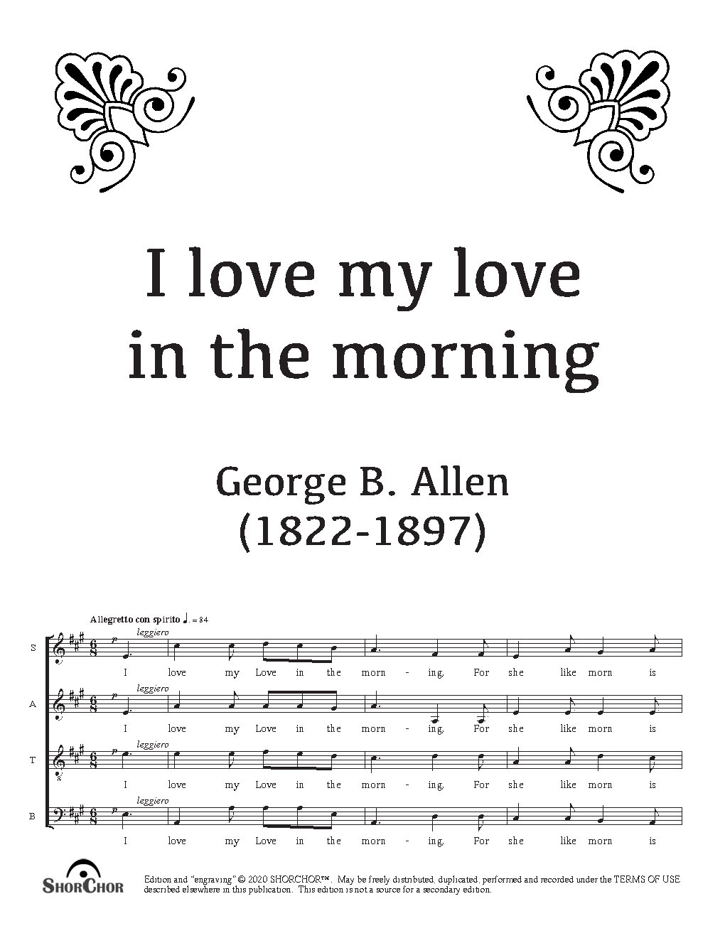 I love my love in the morning