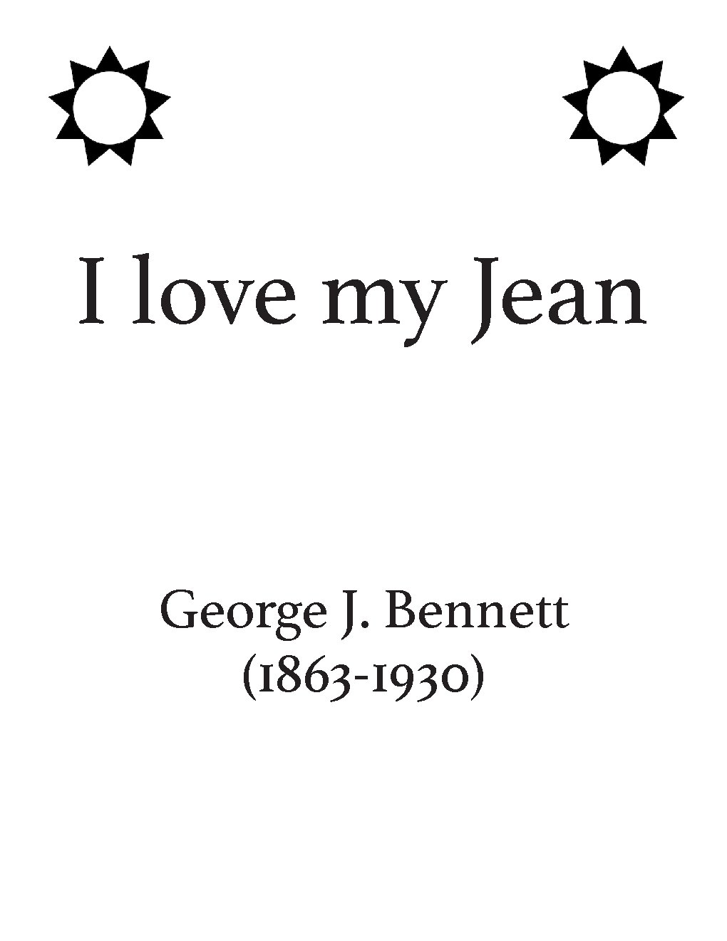 I love my Jean - Choir Script PDF Thumbnail