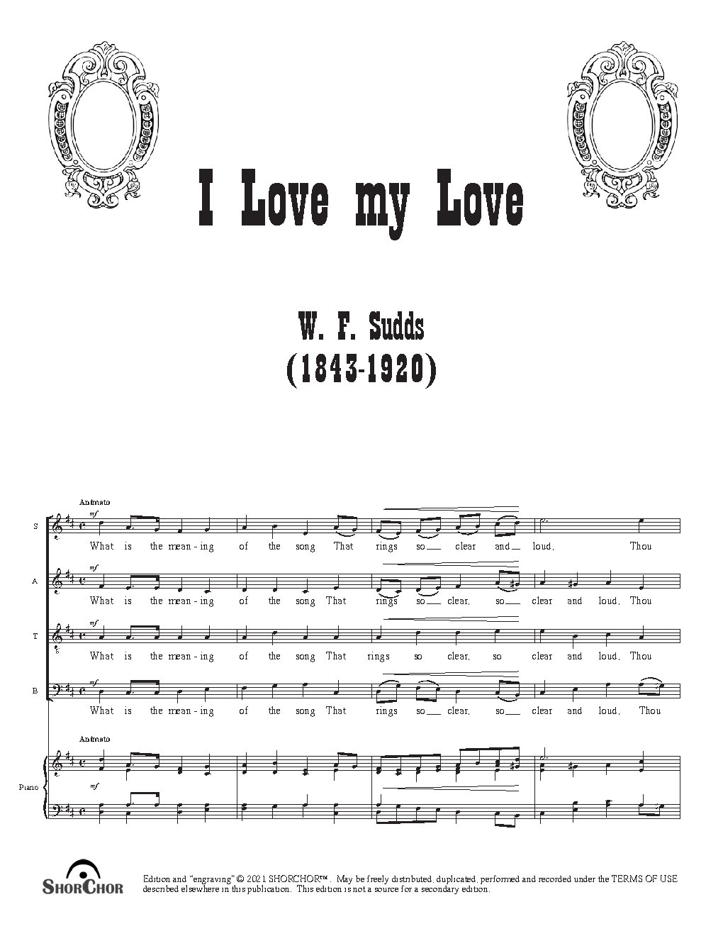I love my love - Choir Script PDF Thumbnail