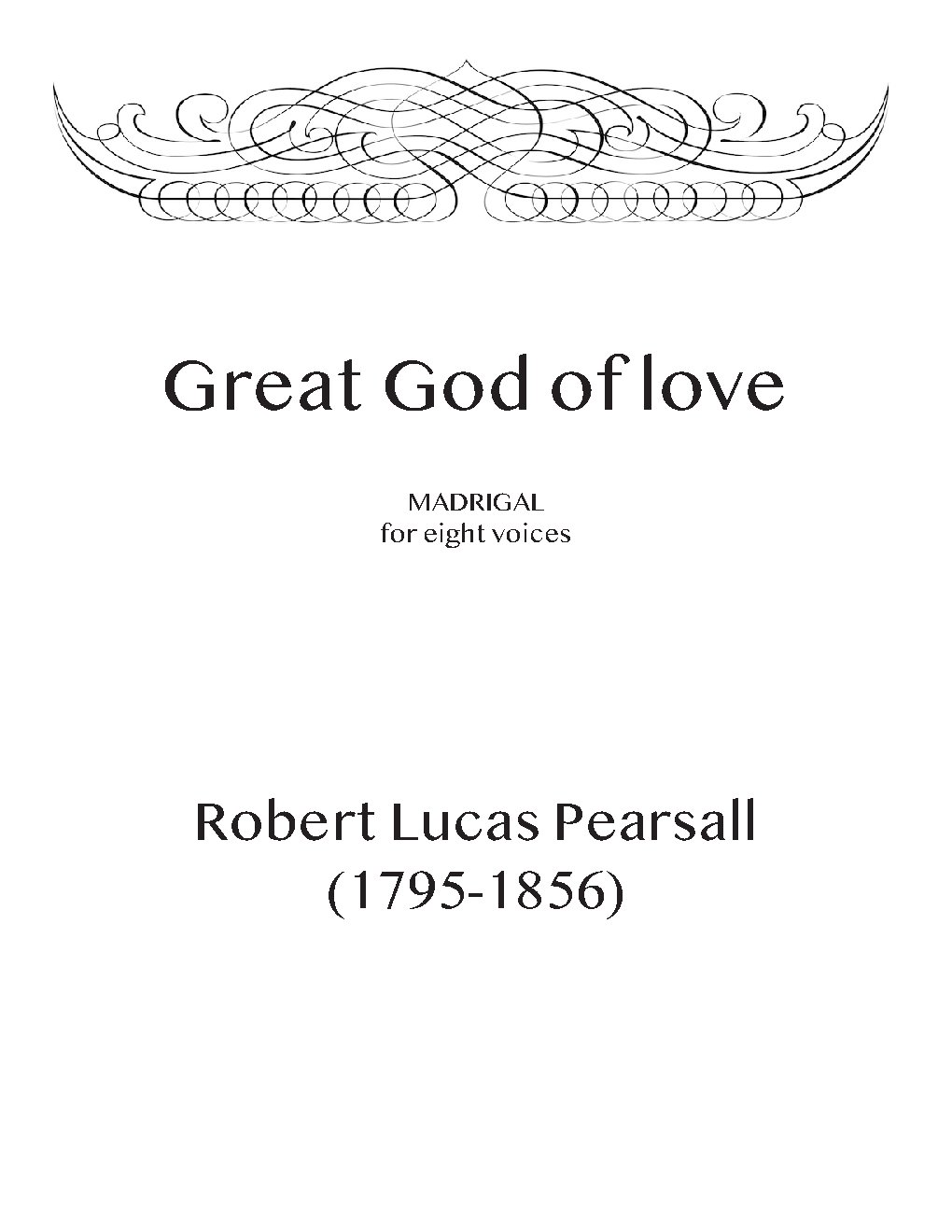 Great God of love