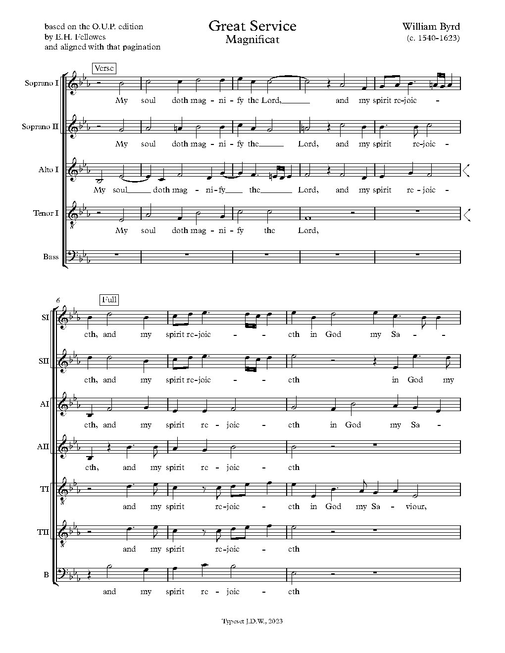 Magnificat and Nunc Dimittis|{{NoCo|The Great Service
