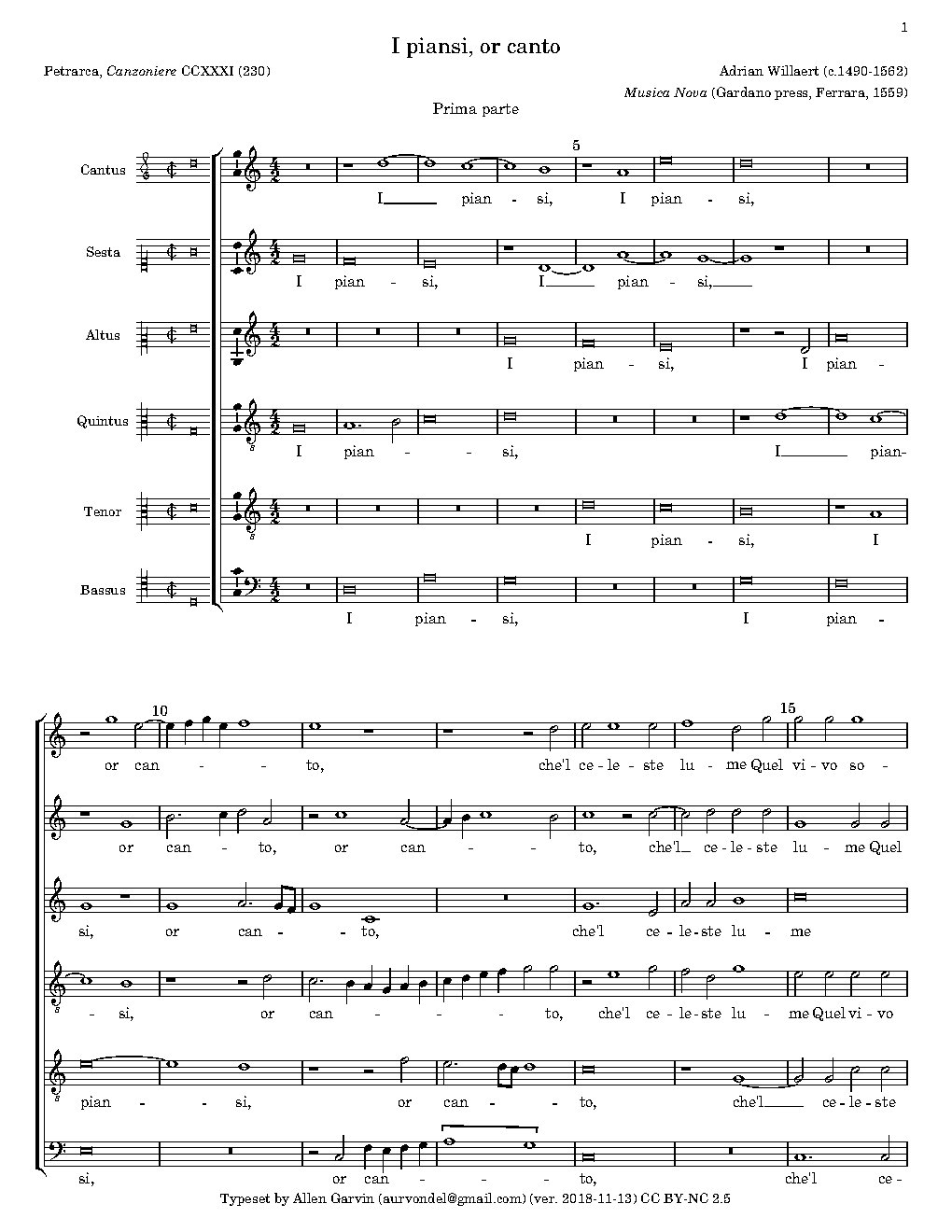 I piansi, or canto