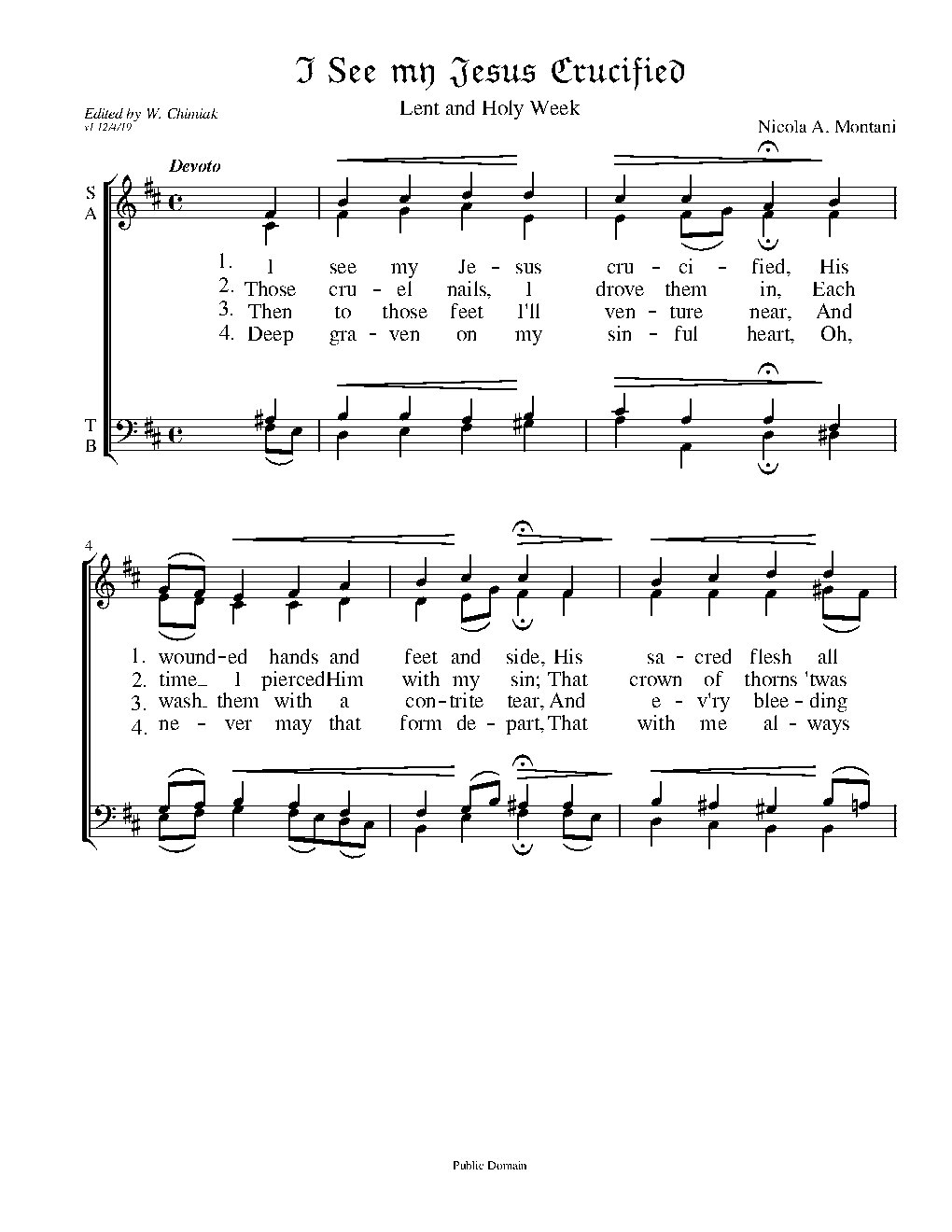 I See My Jesus Crucified - Choir Script PDF Thumbnail