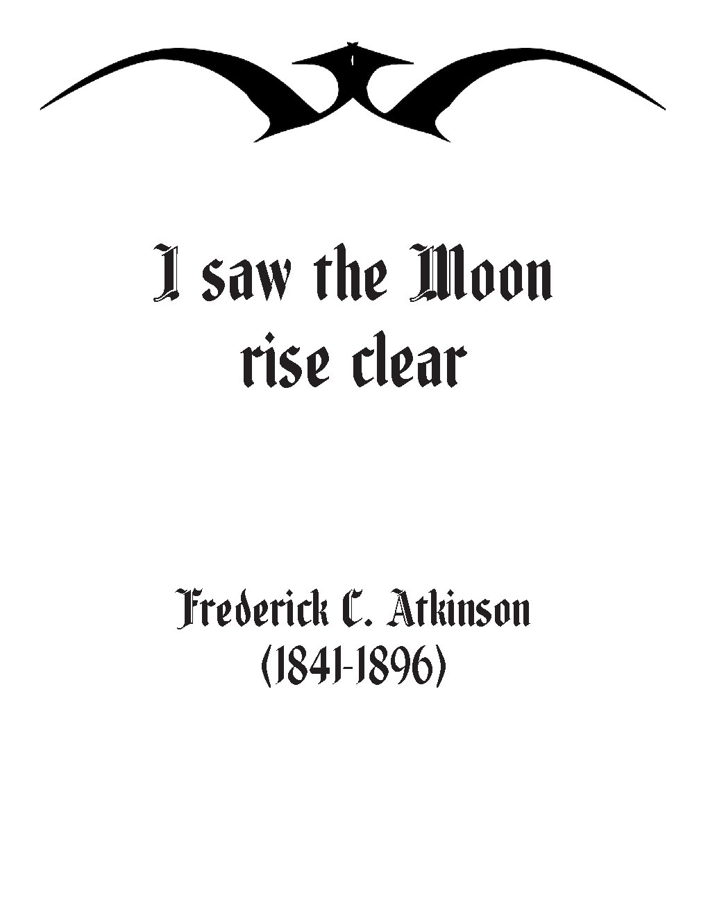 I saw the Moon rise clear - Choir Script PDF Thumbnail