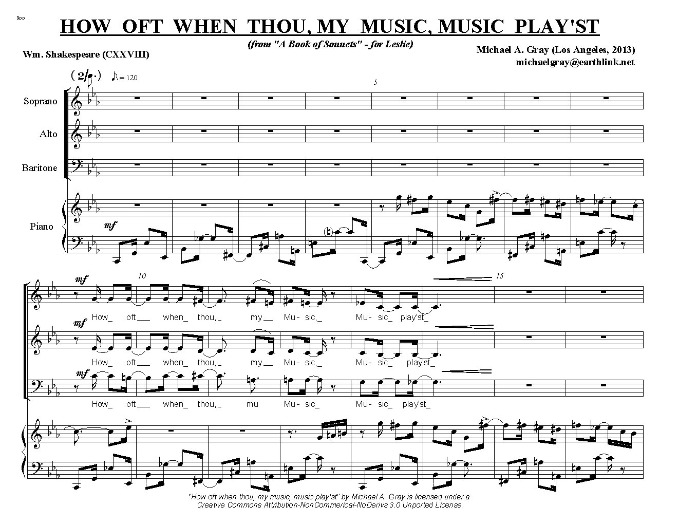 How oft when thou, my Music, music play'st