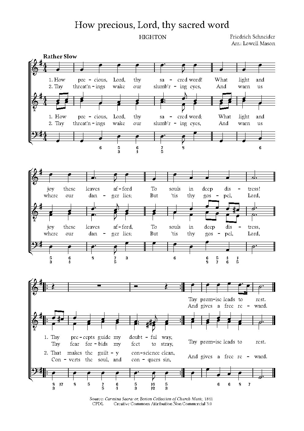 How precious, Lord, thy sacred word