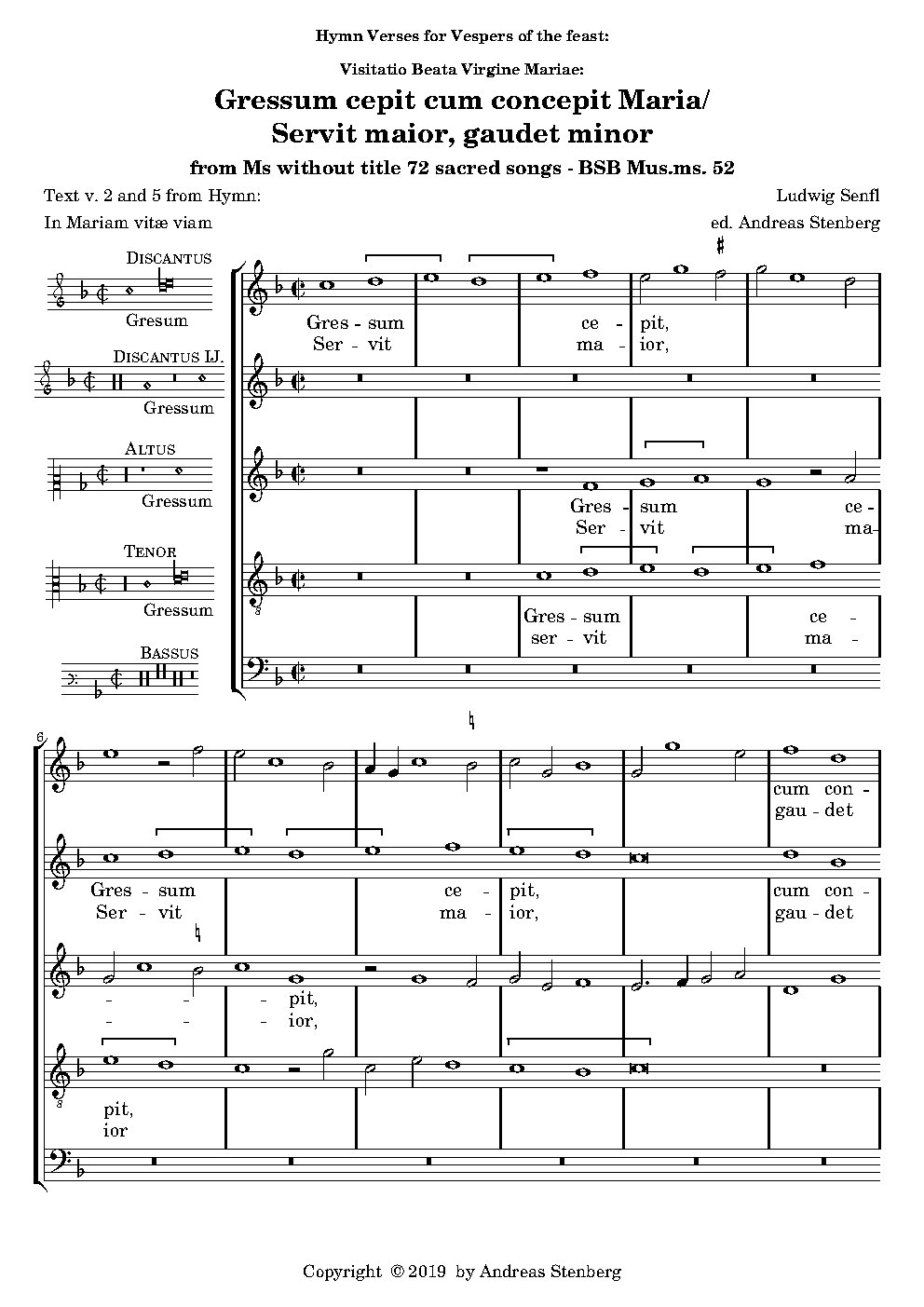 Gressum cepit cum concepit Maria - Choir Script PDF Thumbnail
