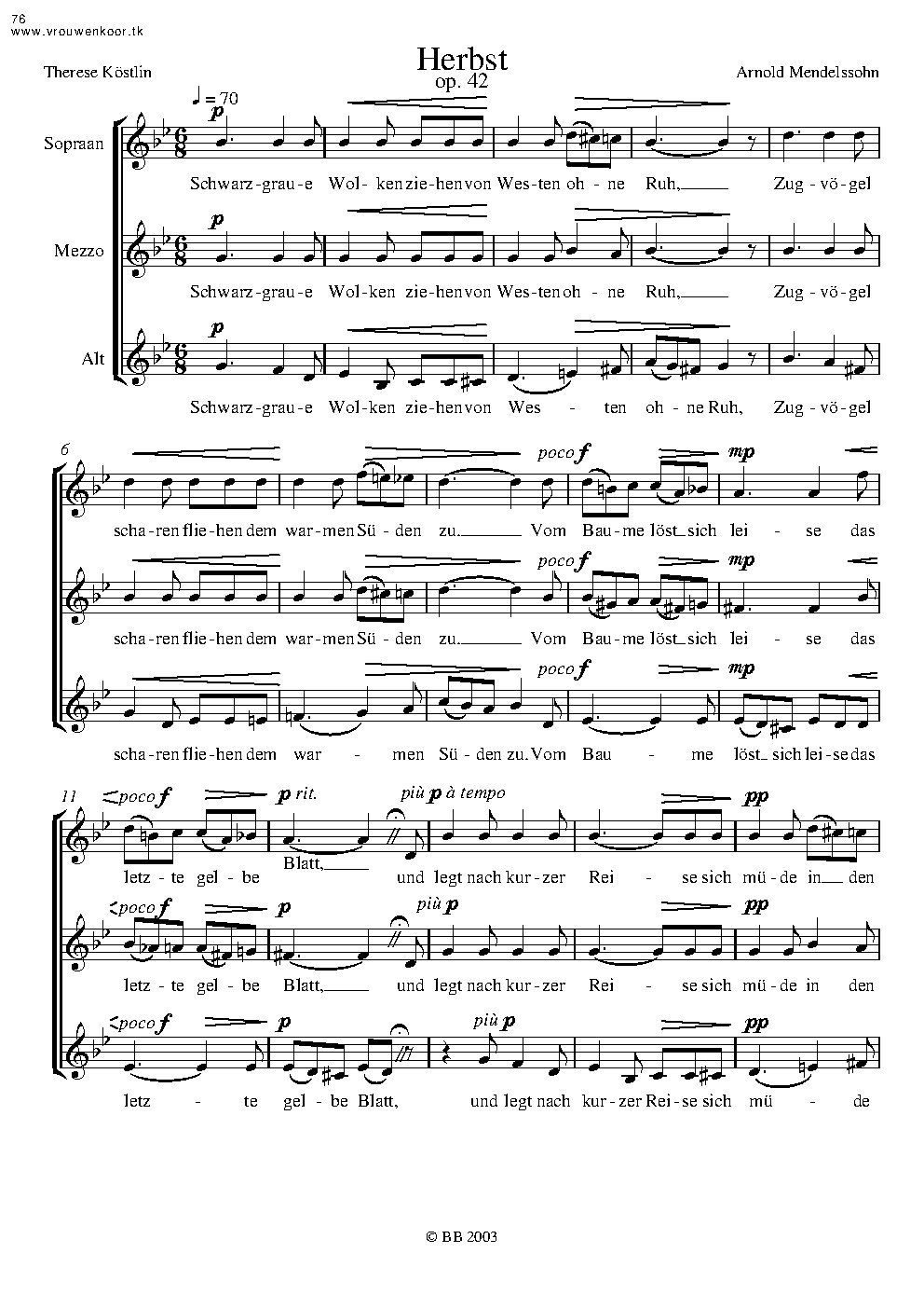 Herbst - Choir Script PDF Thumbnail
