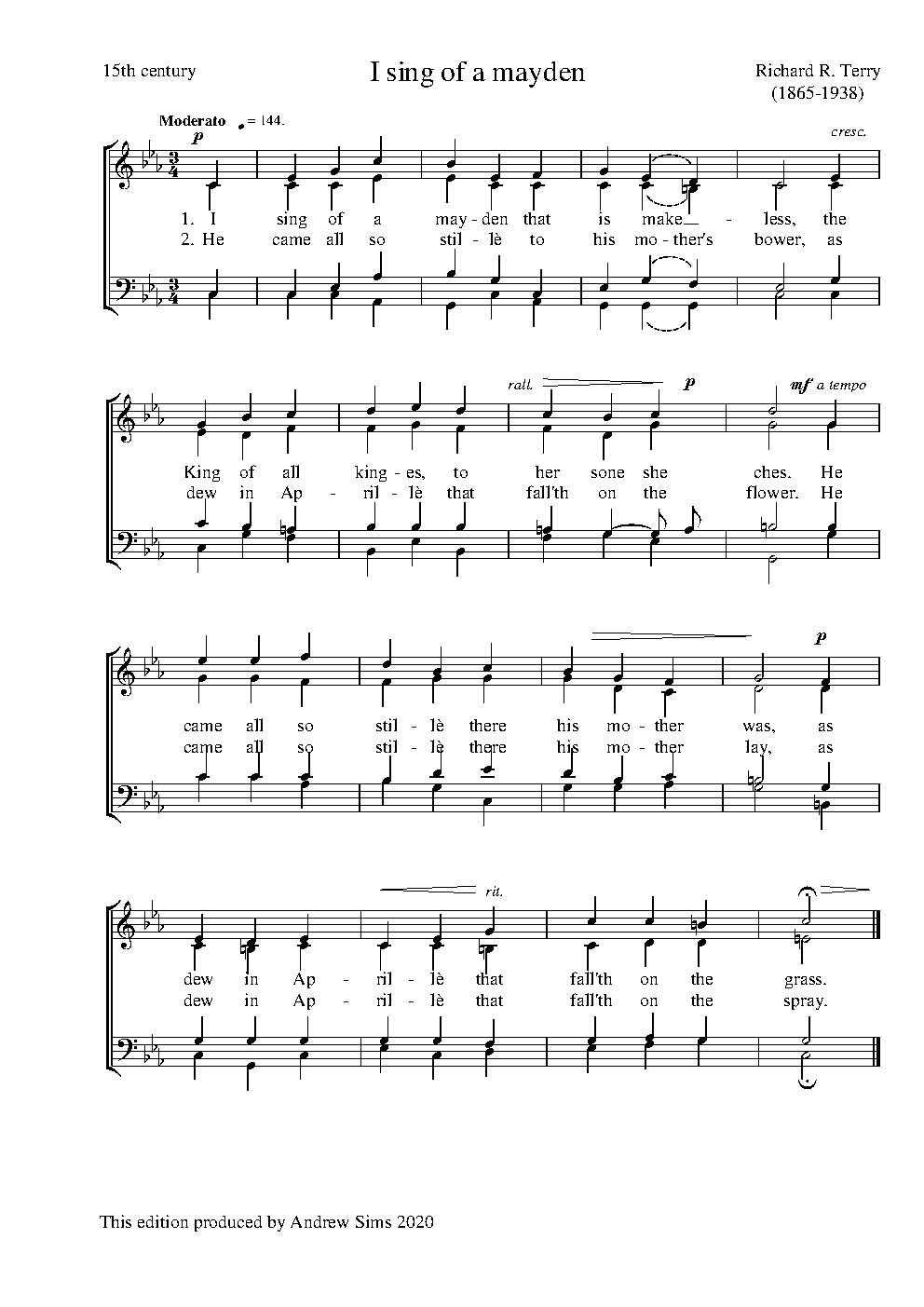 I sing of a mayden