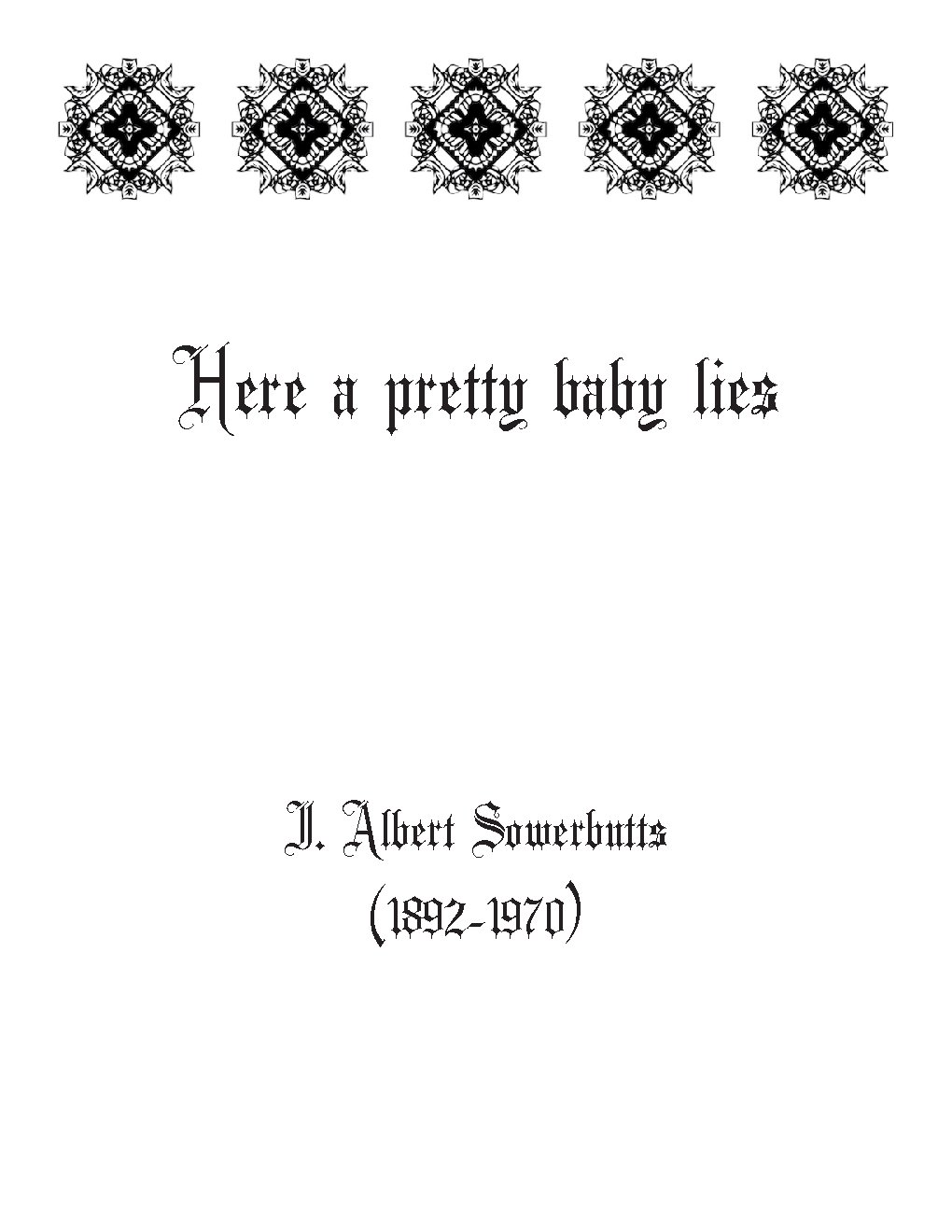 Here a pretty baby lies - Choir Script PDF Thumbnail