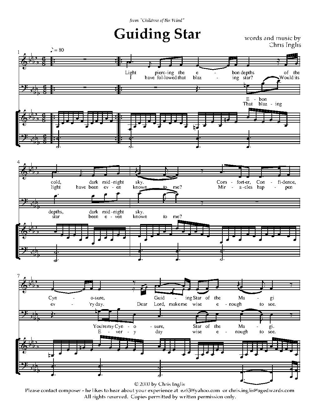 Guiding Star - Choir Script PDF Thumbnail