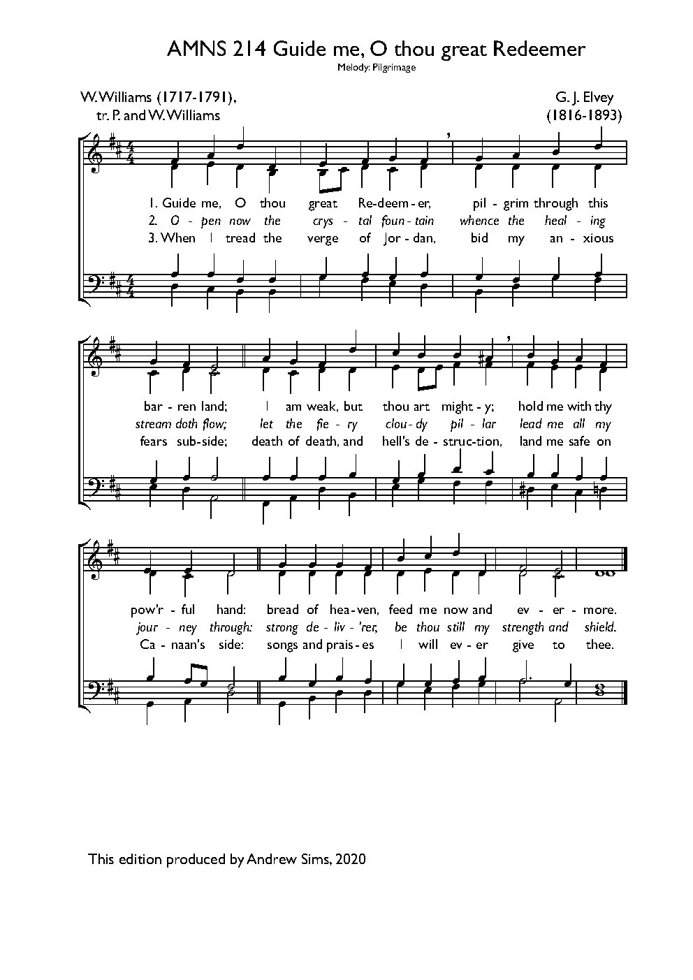 Guide me, O thou great Redeemer