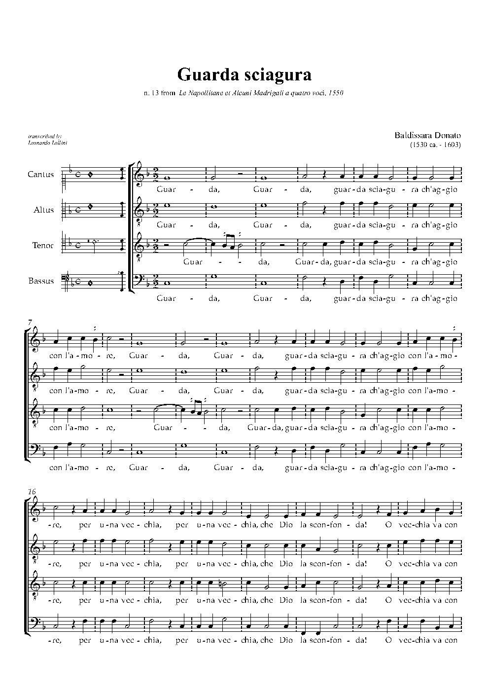 Guarda sciagura - Choir Script PDF Thumbnail