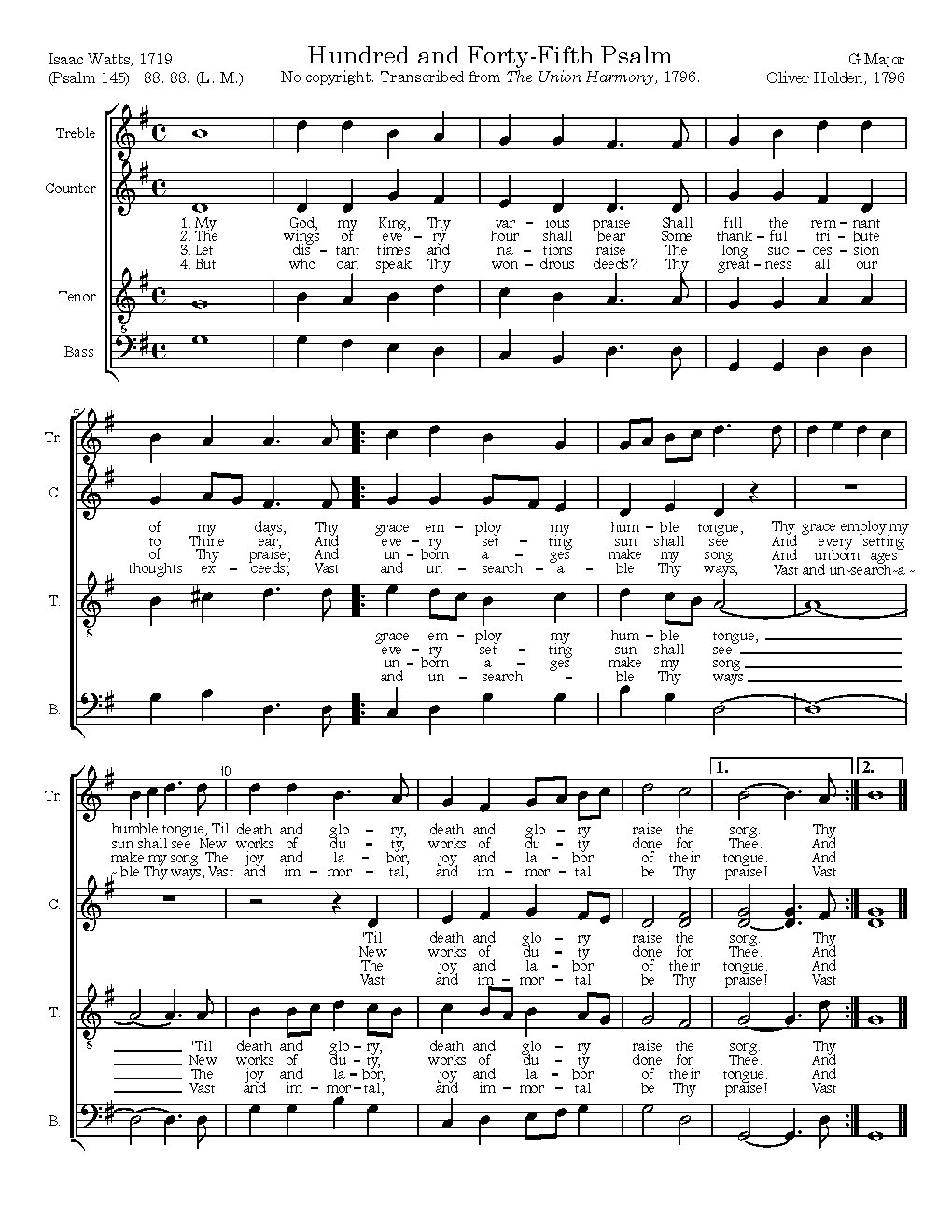 Hundred and Forty-Fifth Psalm