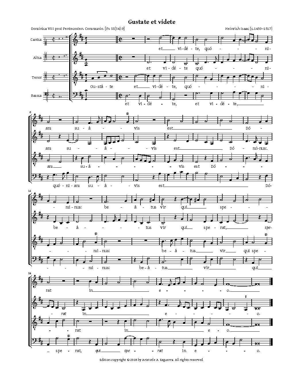 Gustate et videte - Choir Script PDF Thumbnail