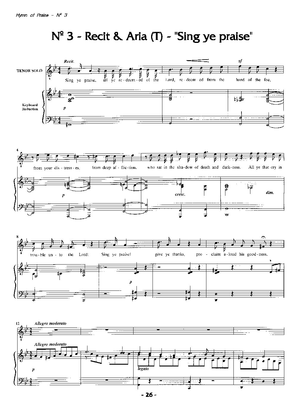 Hymn of Praise: #3 - Sing ye praise