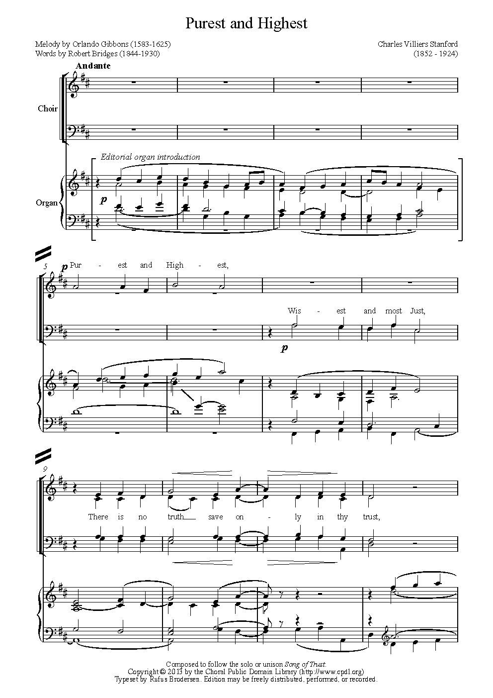 Hymn (after a Song of Trust) - Purest and Highest