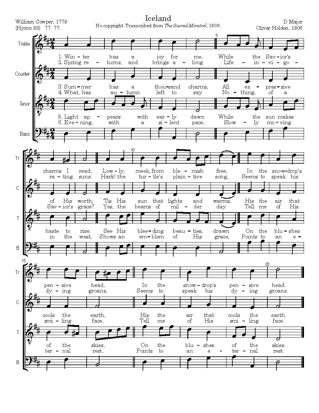Iceland - Choir Script PDF Thumbnail