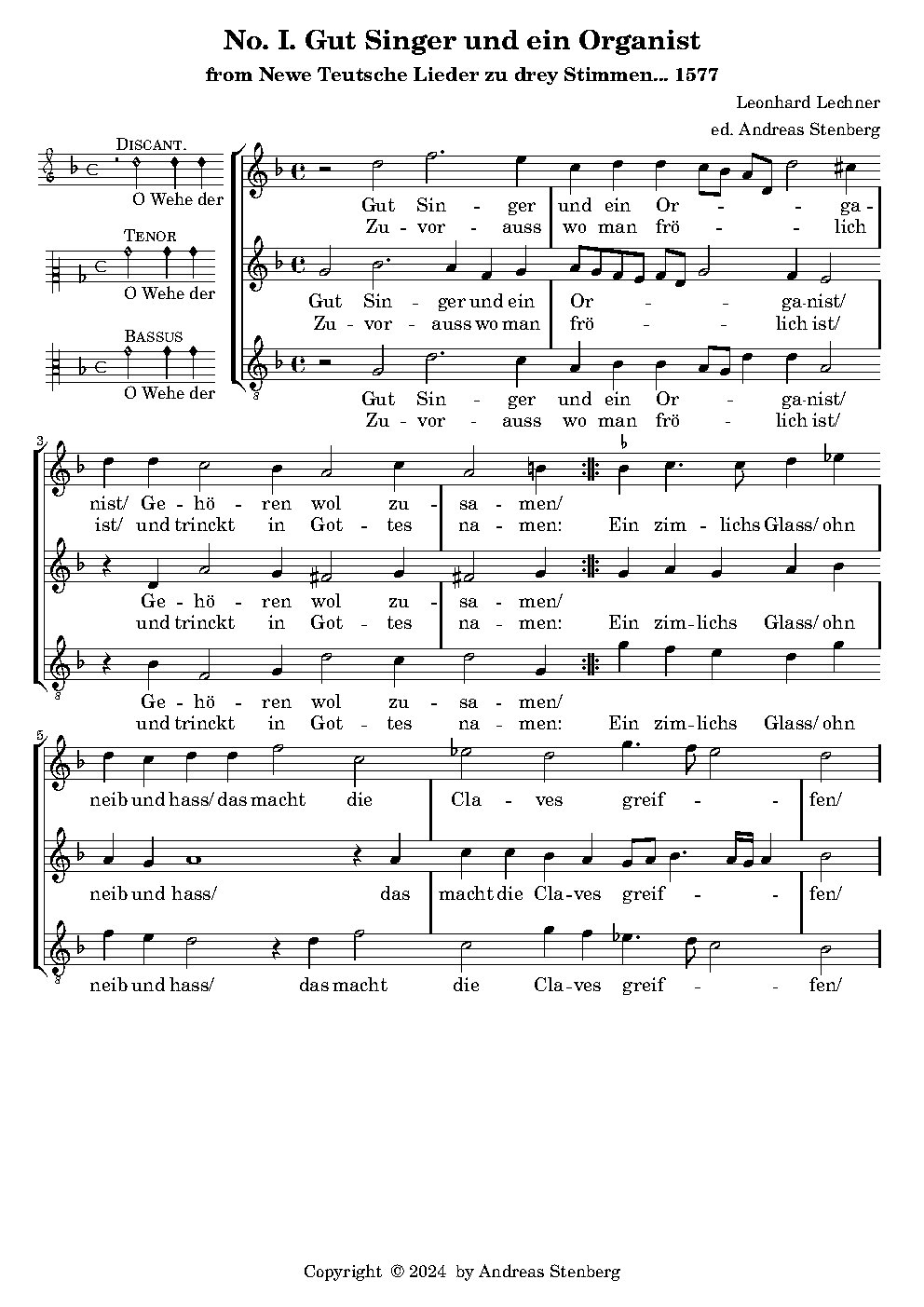 Gut Singer und ein Organist