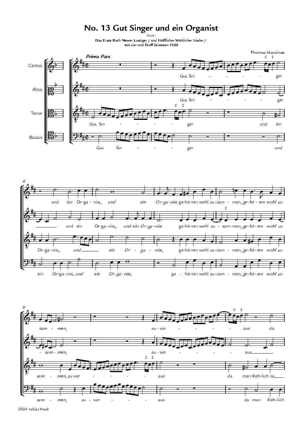 Gut Singer und ein Organist
