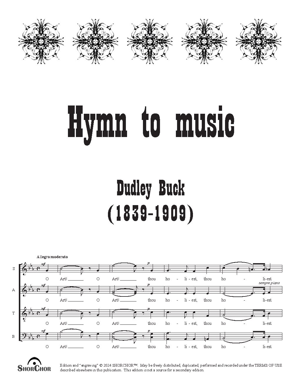 Hymn to Music - Choir Script PDF Thumbnail