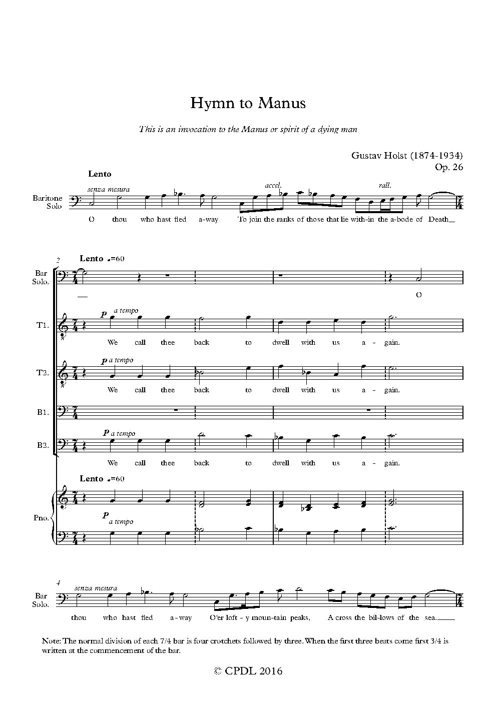 Hymn to Manas - Choir Script PDF Thumbnail