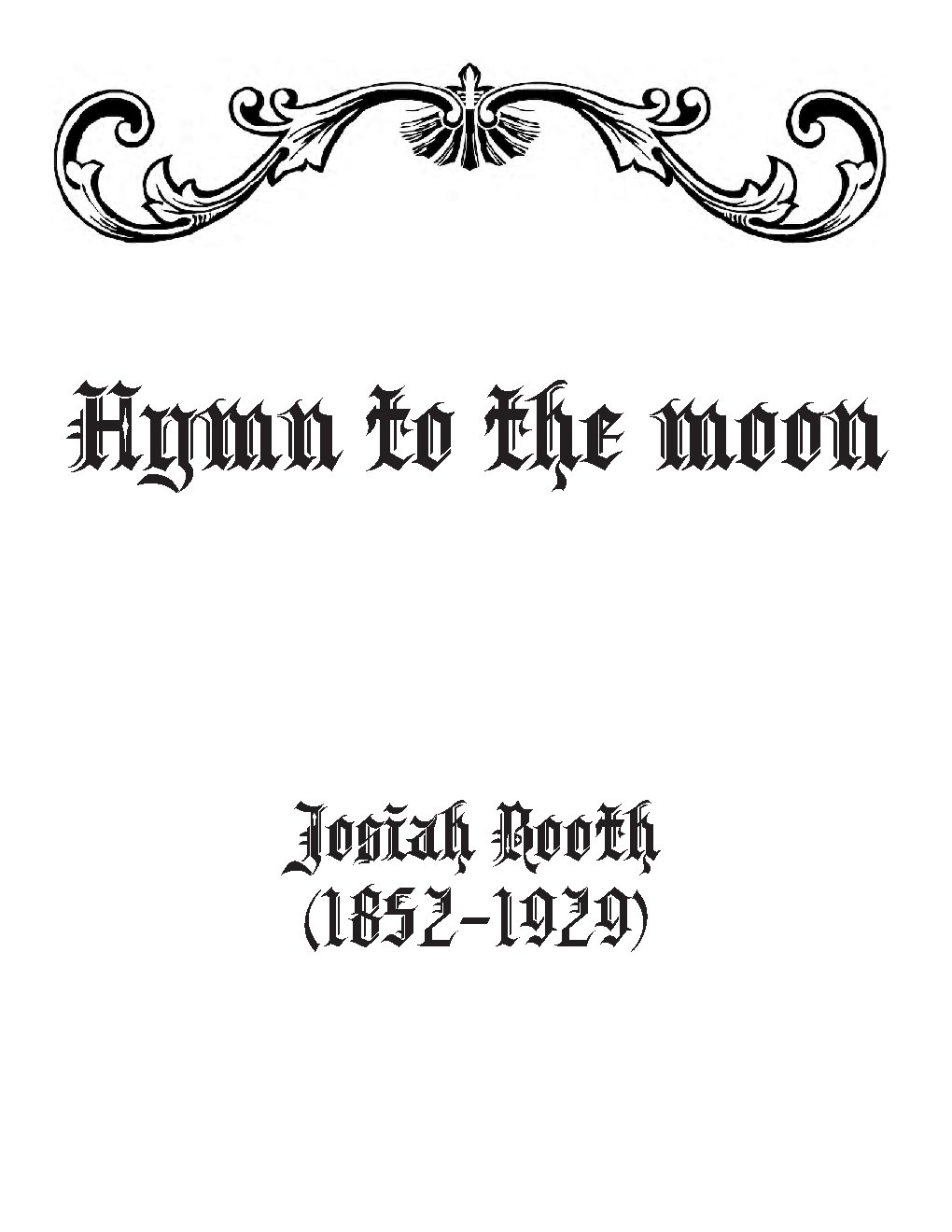 Hymn to the moon - Choir Script PDF Thumbnail