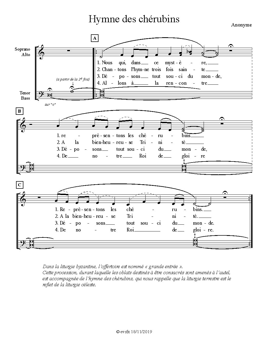 Hymne des chérubins