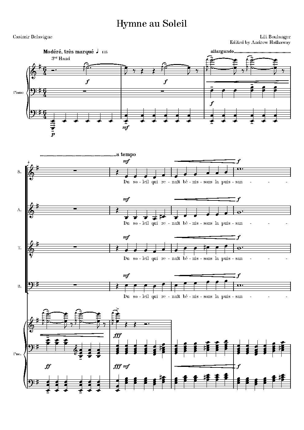 Hymne au Soleil