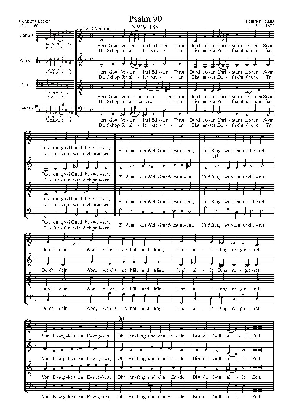 Herr Gott Vater im höchsten Thron, SWV 188